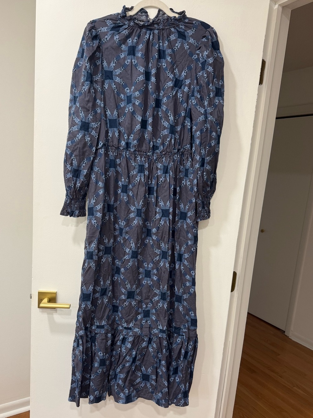 Universal Thread Navy Blue Floral Maxi Dress